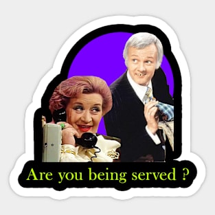 are you being served comedy Sticker